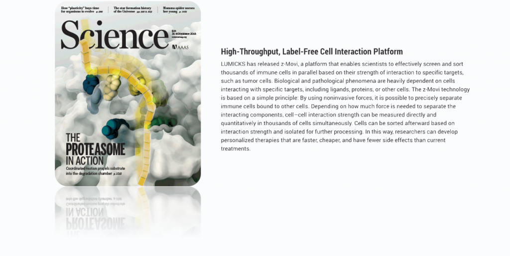 z-Movi has been featured in Science
